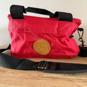 Vintage Marlboro Country Store Insulated Red Lunch Bag Cooler Shoulder Strap